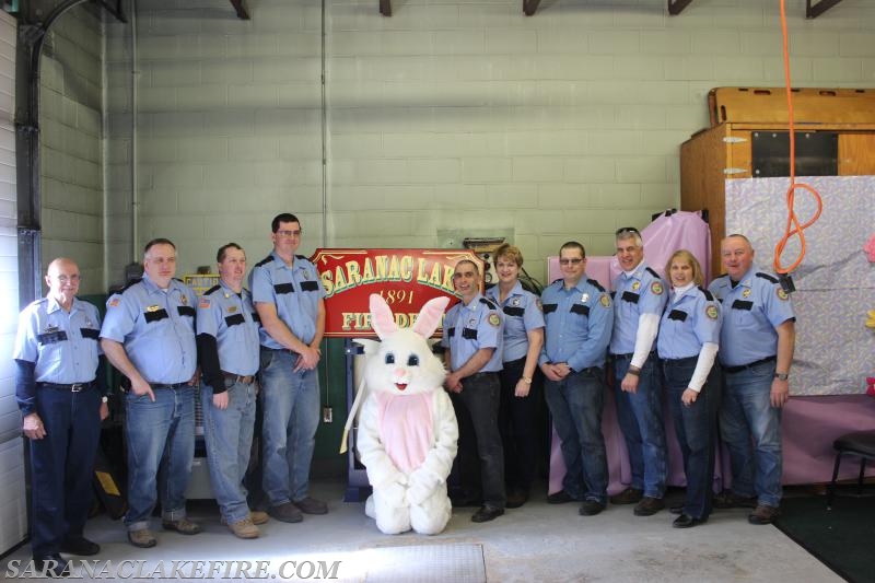 The Easter Bunny visited children at the SLVFD.