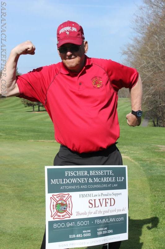 Past Chief Andy McGill, doing what he does... At the 4th Annual SLVFD Golf Tournament.