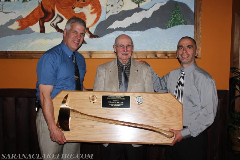 2015-2016 Banquet:  Frank Brier is recognized for 50 years of service.