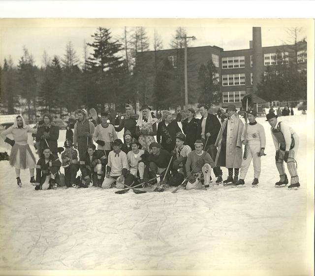 Fireman's broom hockey, on Petrova field