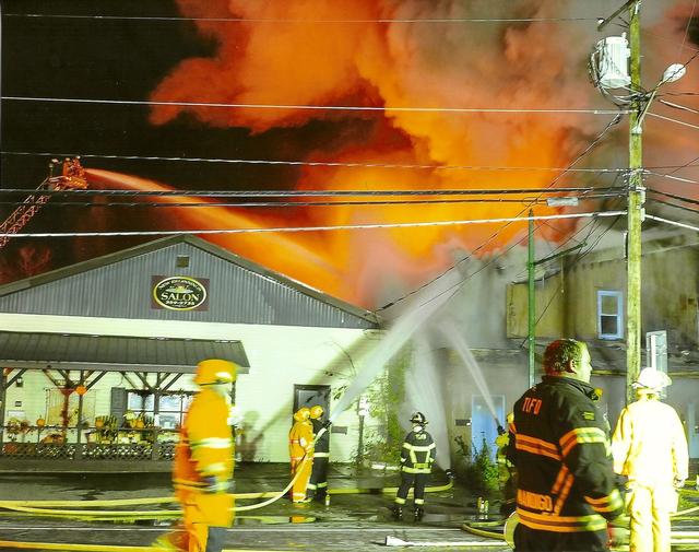 Ladder 144 Mutual Aid to Lake Street, Tupper Lake 11/2/2011. Photo Courtesy of Jack Laduke