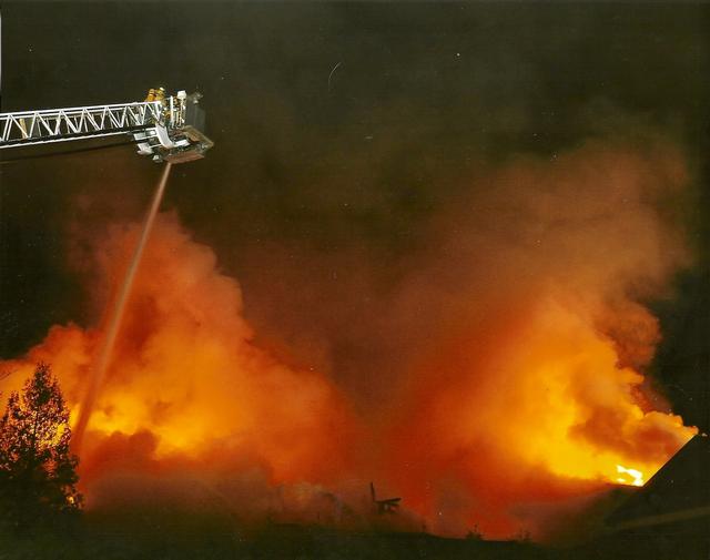 Ladder 144 Mutual Aid to Lake Street, Tupper Lake 11/2/2011. Photo Courtesy of Jack Laduke