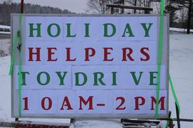 Holiday Helpers Toy Drive will be held on Saturday November 30th.